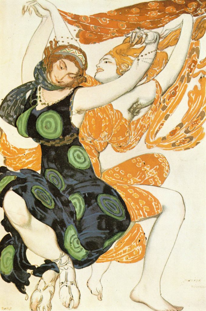 illustration de Léon Baktz pour les Ballets Russes